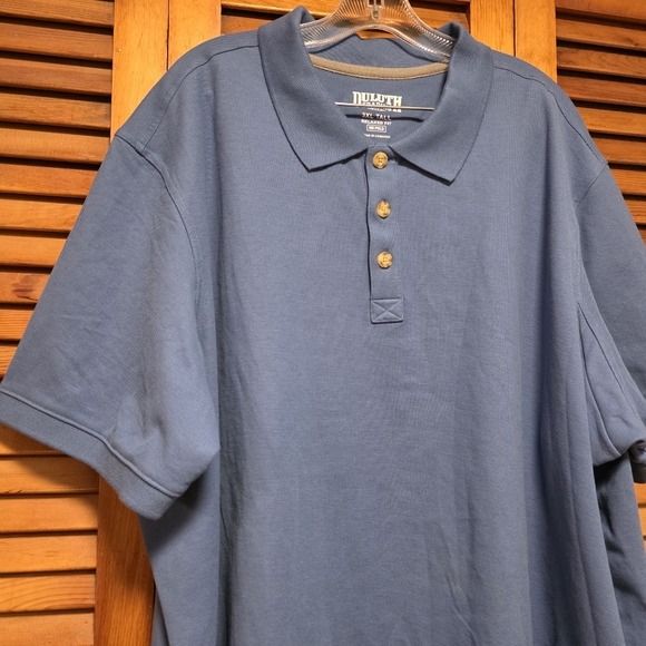 Duluth Trading Co Men's Longtail Short Sleeve Polo Shirt Blue Mens Sz 3XL - Picture 3 of 13